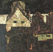 Egon Schiele The Small City I (Dead City VI) (mk12) USA oil painting artist